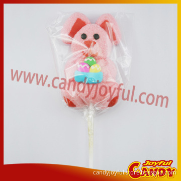 Easter cute rabbits marshmallow lollipop candy